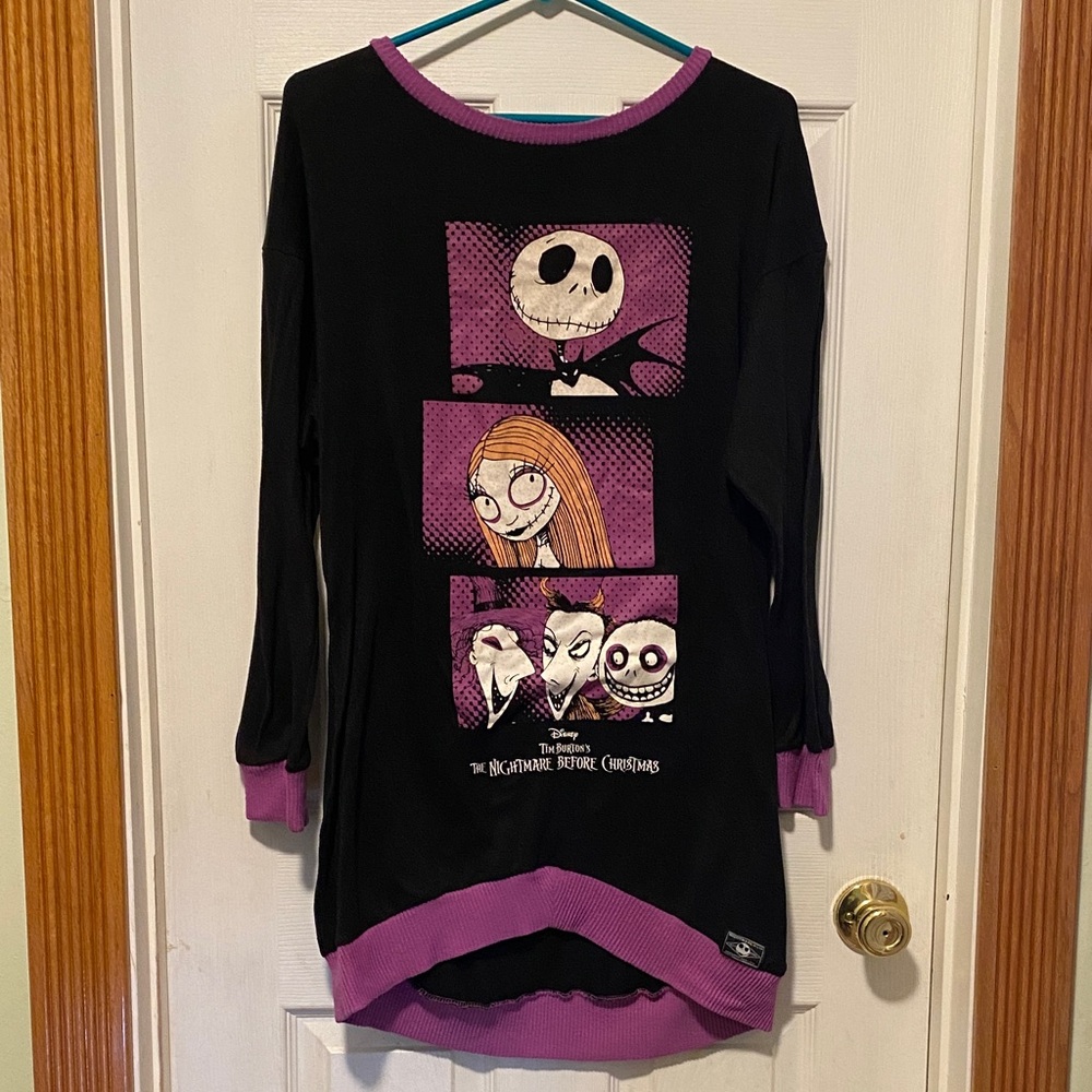Disney Black and Purple Nightmare Before Christmas top